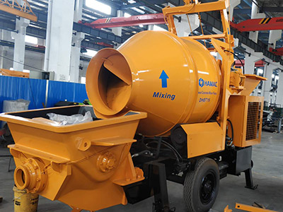 <b>La mezcladora de concreto DHBT15 con bomba y máquina dosificadora fueron entregadas a Sudamérica</b>
